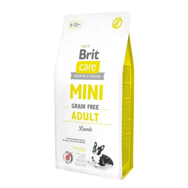 Brit Care Mini Adult Lamb 7кг -беззерновий корм з ягненкомдля дорослих собак малих порід1